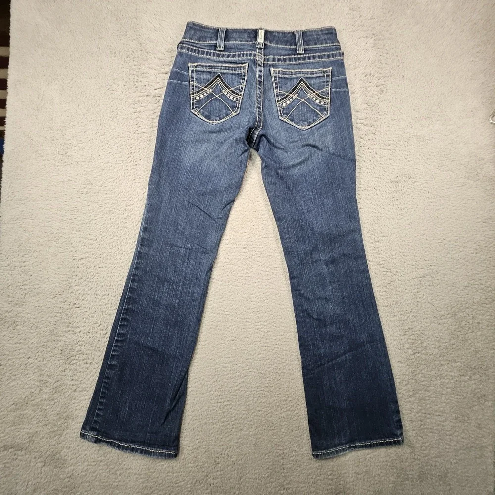 Ariat Jeans Womens 29R Bootcut Mid Rise Western Cowgirl Gorpcore - Picture 9 of 16
